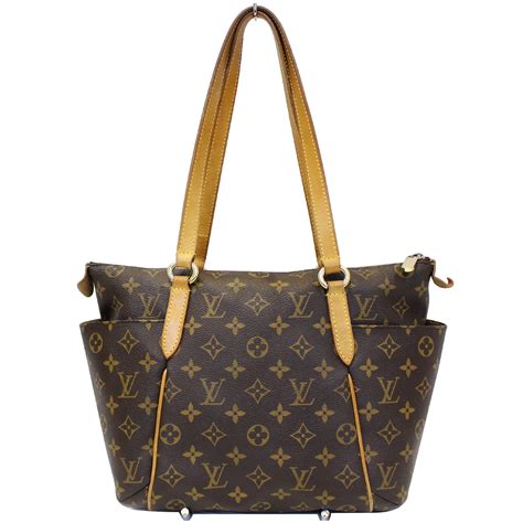 louis vuitton brown monogram canvas totally pm tote bag measurments|louis vuitton monogram tote.